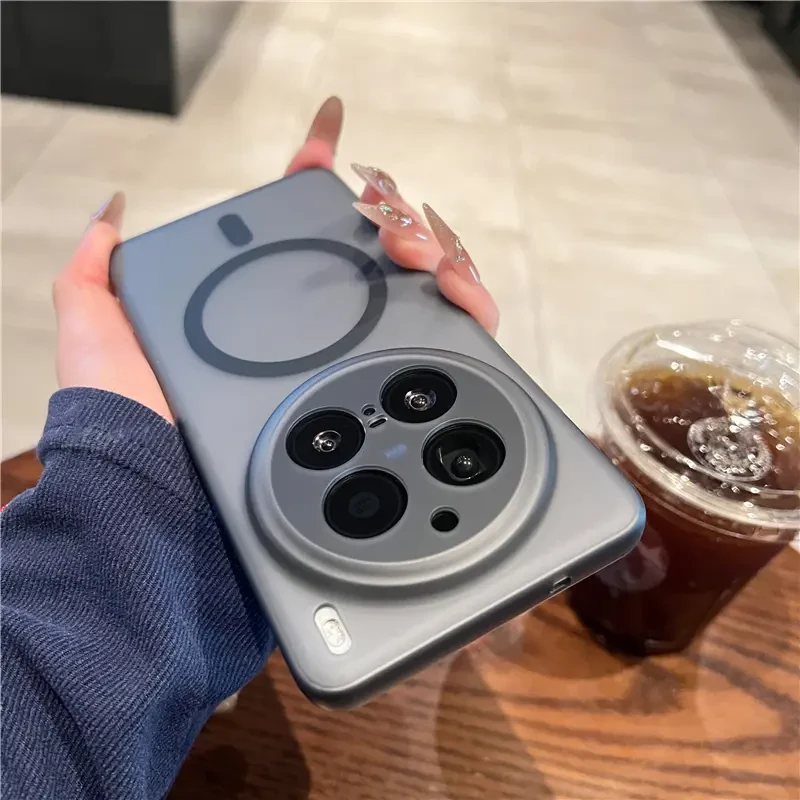 简约适用vivox200Pro手机壳冰雾磨砂x100s磁吸x100 ultra防摔硬壳