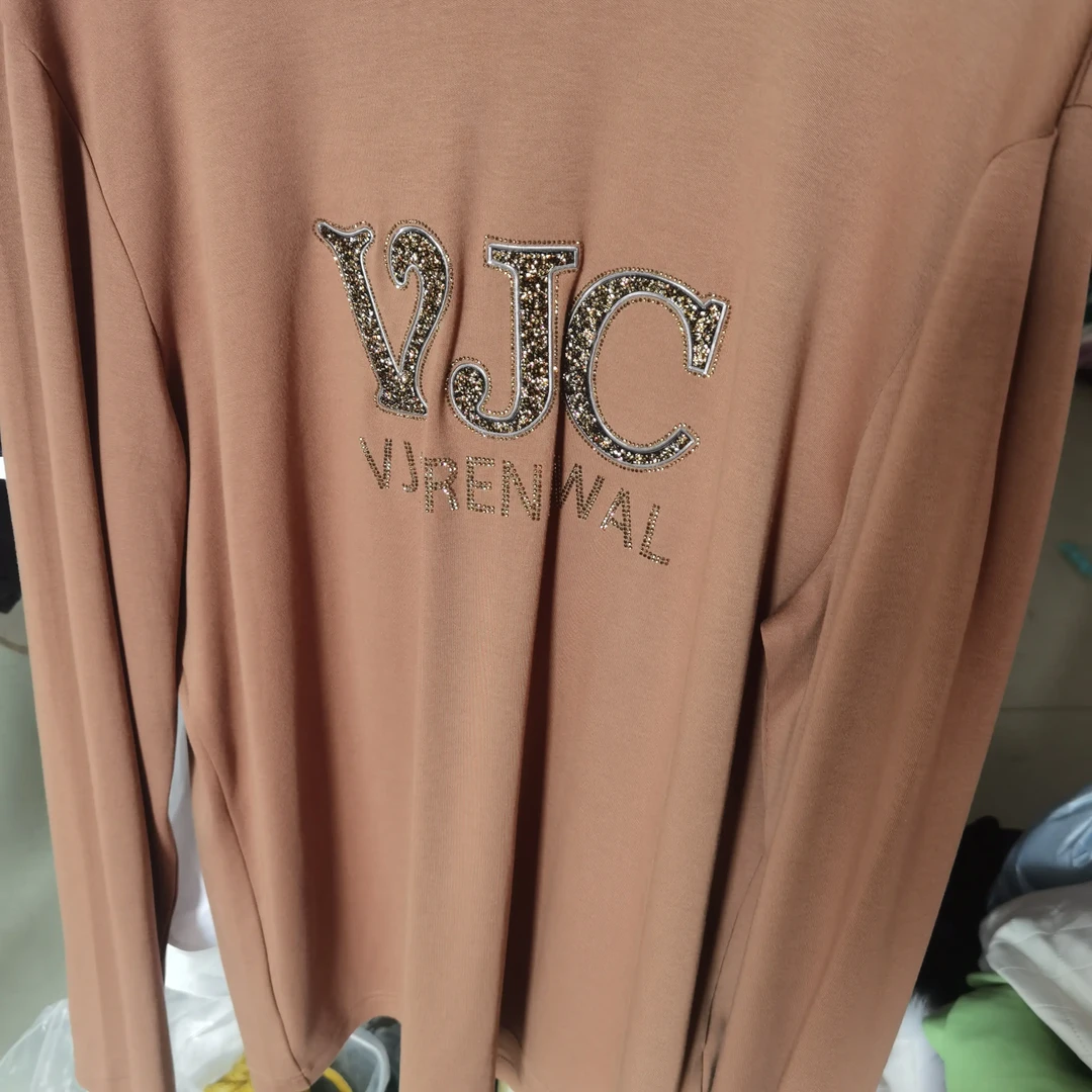 百搭修身型长袖潮流均码印花T恤字母圆领男装（孤品孤件不来回）