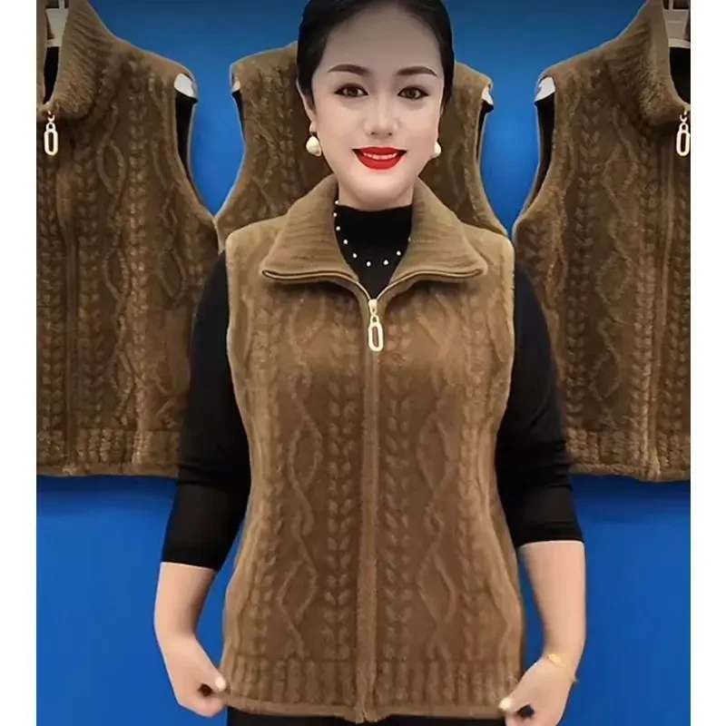 【新疆西藏包邮】短款背心休闲显瘦纯色百搭针织两用立领坎肩马夹女