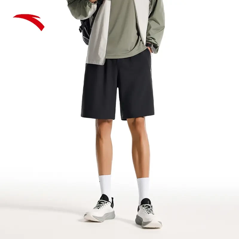 安踏速干短裤男款梭织运动裤男2025夏季新款吸湿透气跑步五分裤子