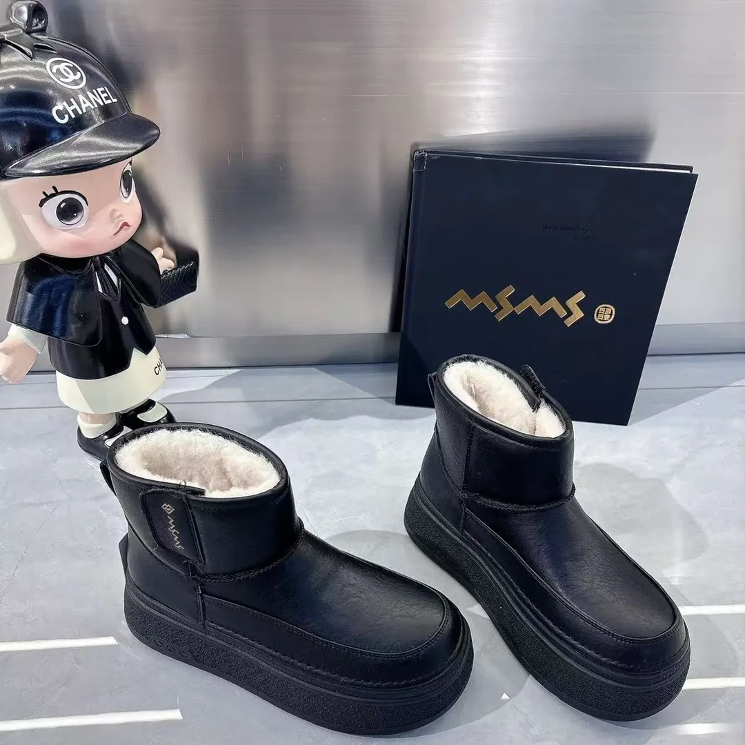 <玛莎玛索>2025冬季新款208-320时尚百搭加厚保暖雪地靴