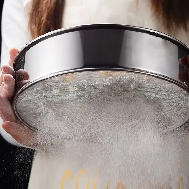 小米面粉芝麻筛子家用去米虫筛网不锈钢过滤网筛大米糕筛网筛去皮