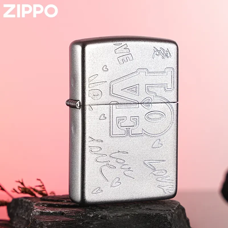 ZIPPO/之宝打火机爱意已决送情人礼物送人-官方正品打火机-DYX1H1