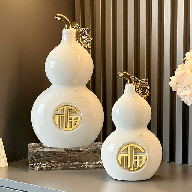 福运葫芦摆件简约高档客厅电视柜酒柜装饰工艺品搬家礼物乔迁新居
