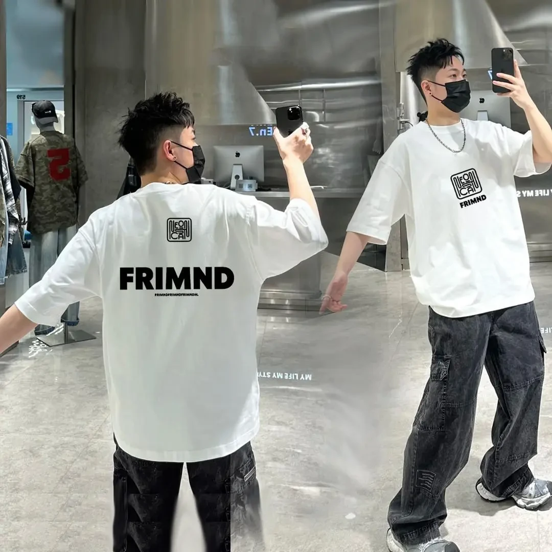 【GoGoMart】重磅300gT恤短袖男女百搭潮流-发泡FRIMND