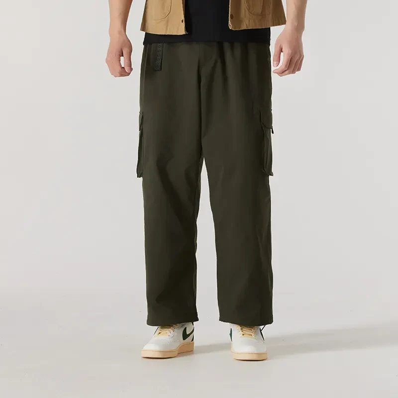 NIKE/耐克中性SB Kearny 橄榄绿速干工装宽松滑板长裤-FV7348-355