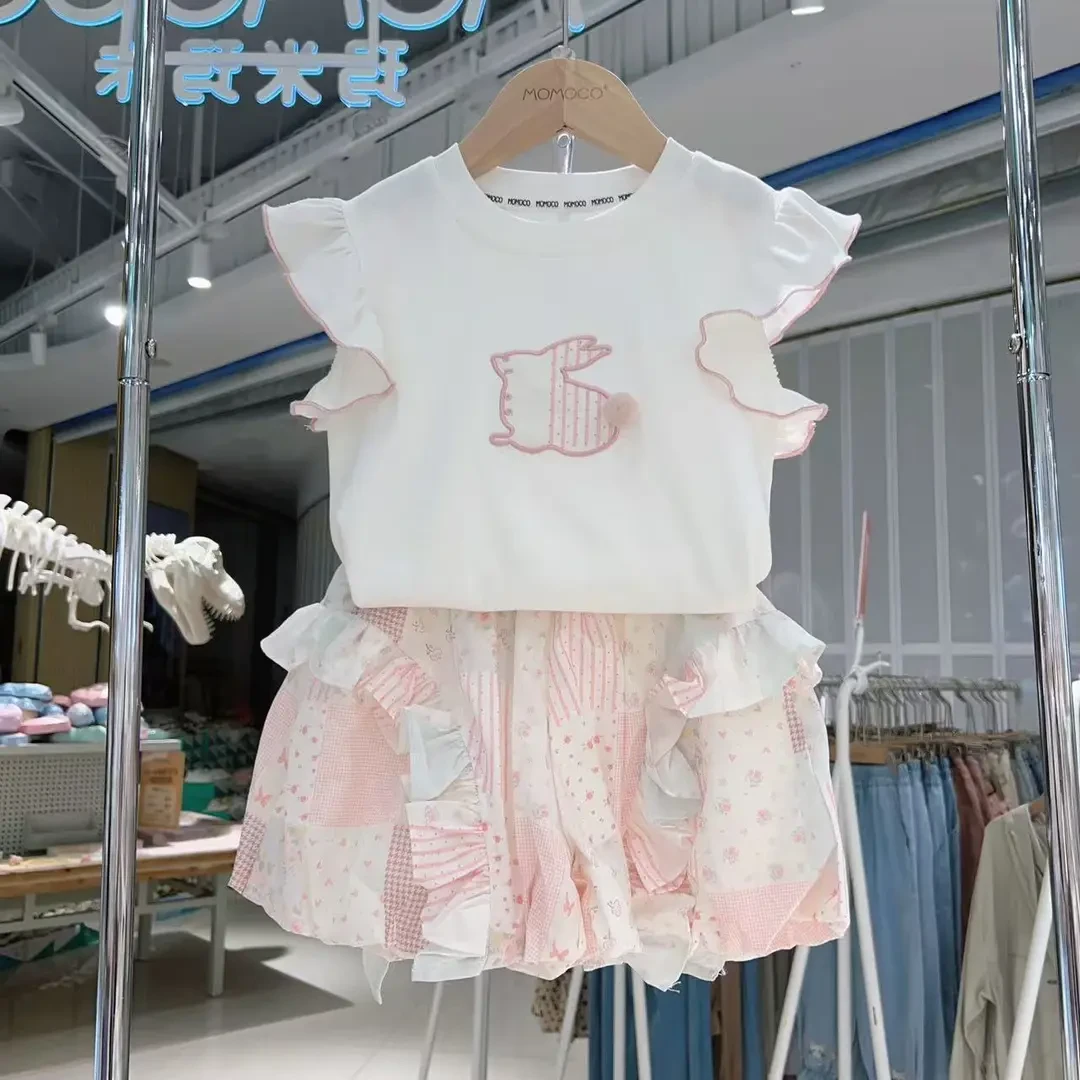 MOMOCO/玛米玛卡童装女童夏季新款时尚百搭可爱两件套77630580055