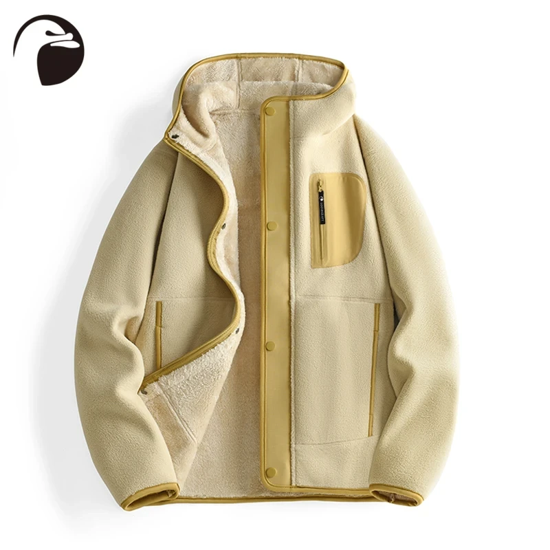 亚洲鹅goosecraft运动外套秋冬加绒抓绒衣情侣保暖北极绒外套