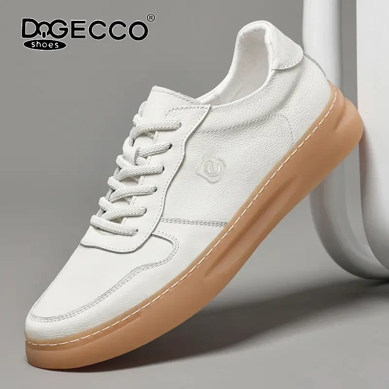 DQGECCO爱步特伦旗舰店男鞋春季真皮休闲36 37小码夏季透气45板鞋
