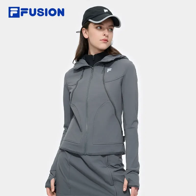 FILA FUSION【梭织外套修身显瘦】春款新款休闲户外运动T11W511704F