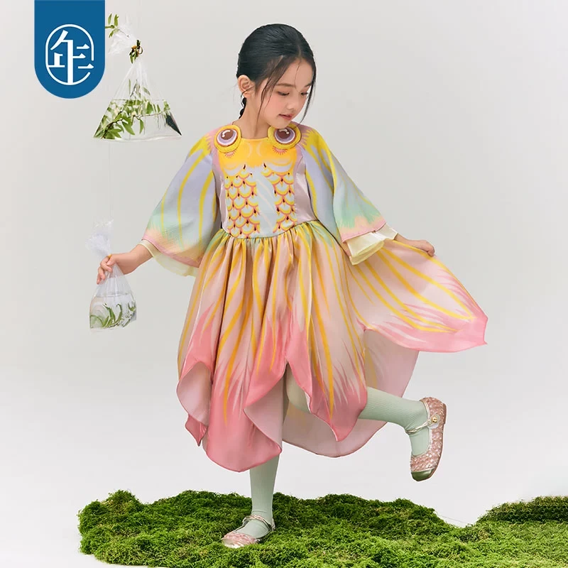 【金玉年年】年衣女童连衣裙春季新款古超仙汉服唐装儿童中式演出服