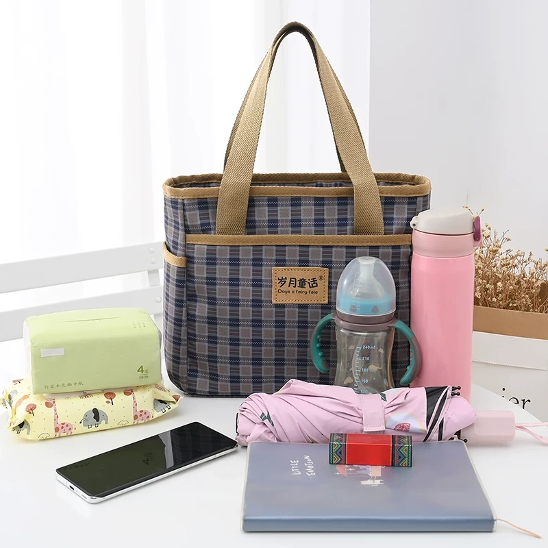 学生饭盒袋手提包带饭袋子上班便当袋餐盒包大容量午餐包手拎布包