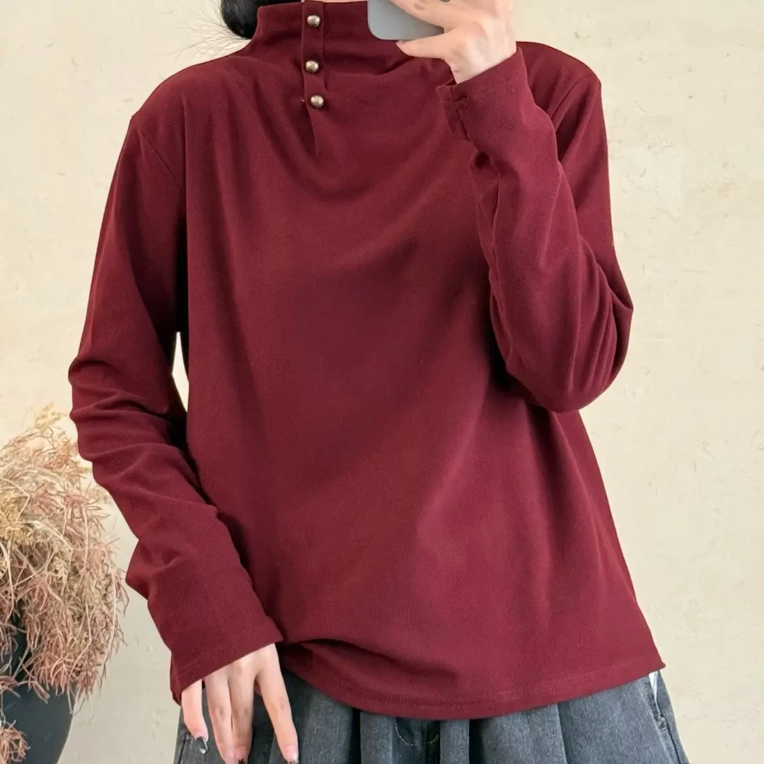 2503秋冬新品加厚保暖领口三粒扣设计