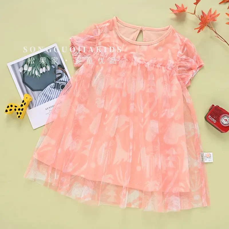 哎蔴蔴【八月青仓】夏儿童连衣裙9122001女小童宝宝韩版 网纱连衣裙