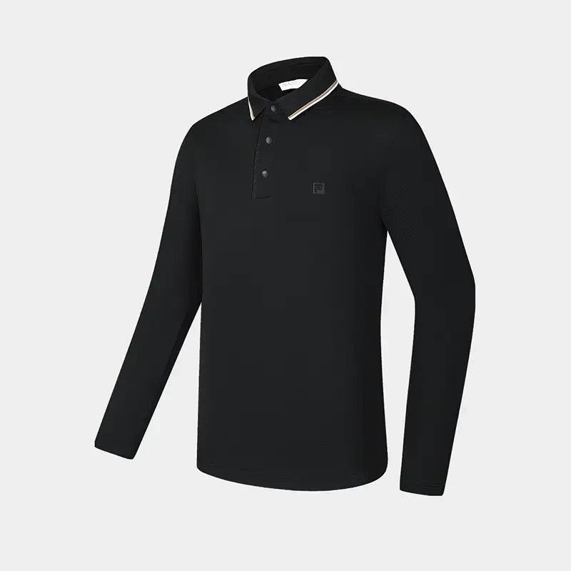 Fila/斐乐冬季新款休闲百搭时尚男士针织长袖POLO衫A11M515203F