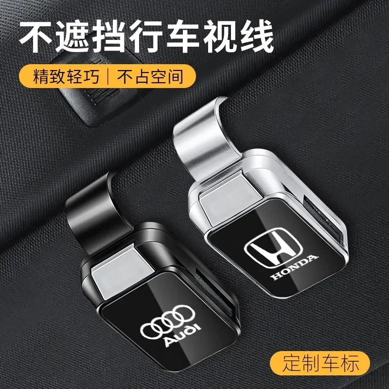 新款汽车墨镜夹多功能车内太阳镜架票据夹子遮阳板车载眼镜收纳架