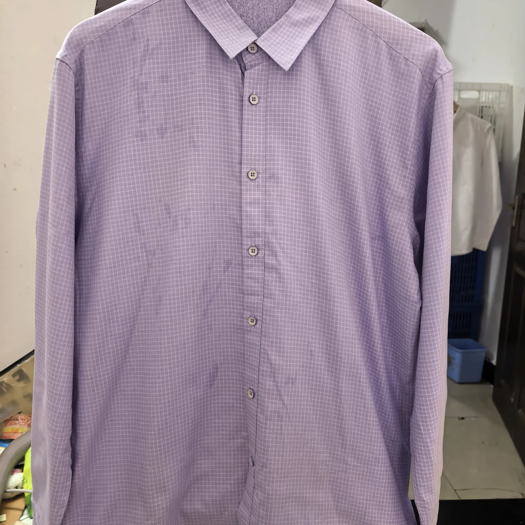 剪标衬衫男士秋冬加绒格子长袖衬衫商务休闲百搭衬衣