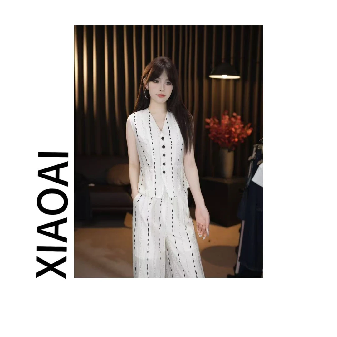 新款套装女2025初夏高定轻奢气质显瘦提花套装女M107