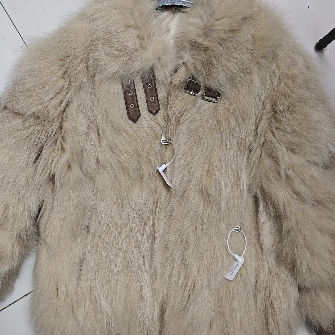秋冬新款美拉德风格立领狐狸毛皮草外套女中长轻奢海宁