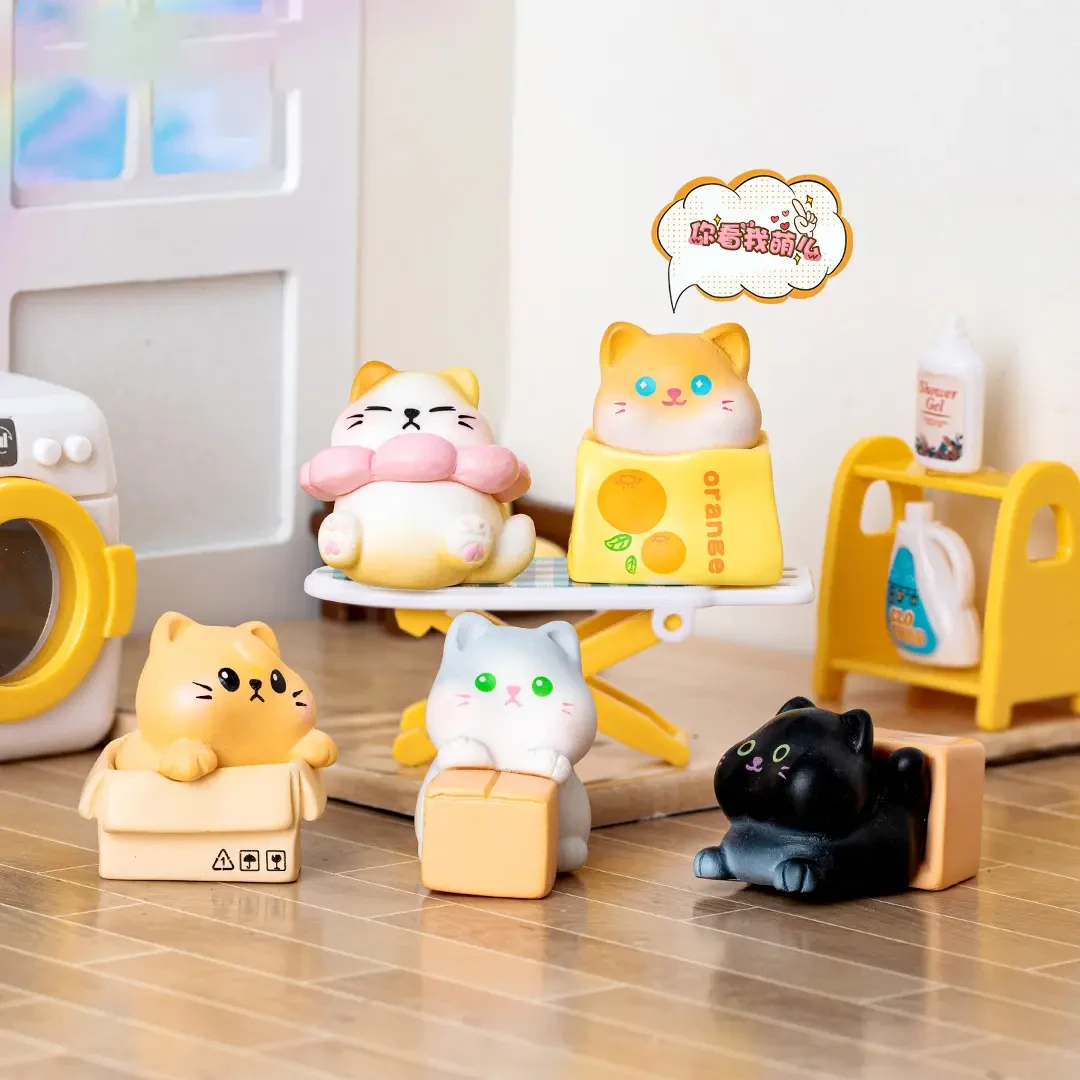 【对对碰 许愿】卡通公仔车载纸箱小猫咪玩具