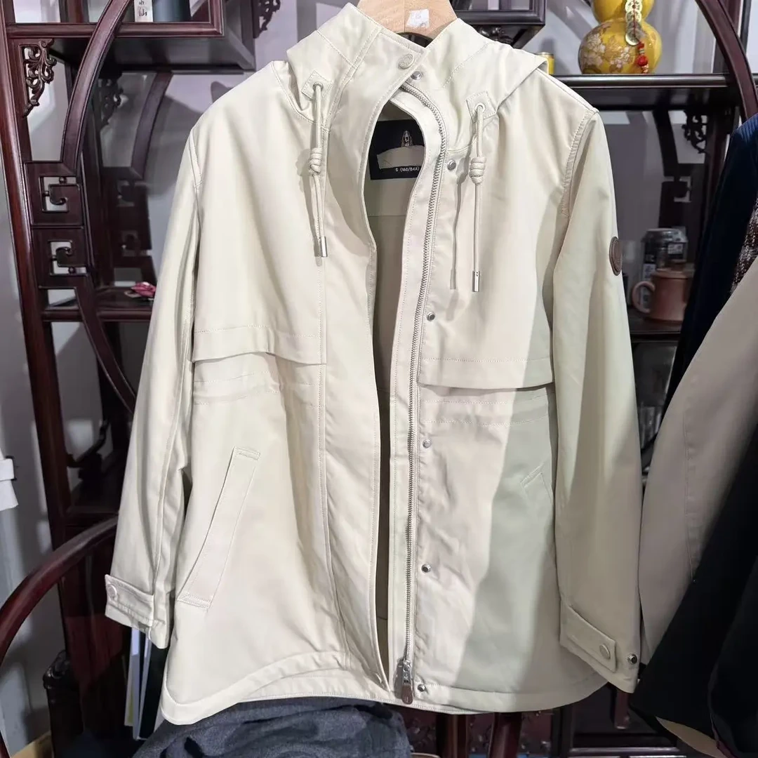 女款中长款束腰风衣时尚宽松气质百搭春秋款