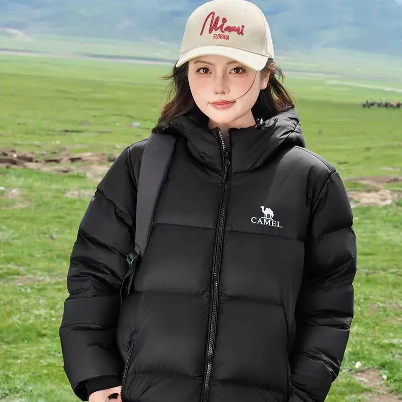 户外连帽保暖加厚防风情侣款面包外套