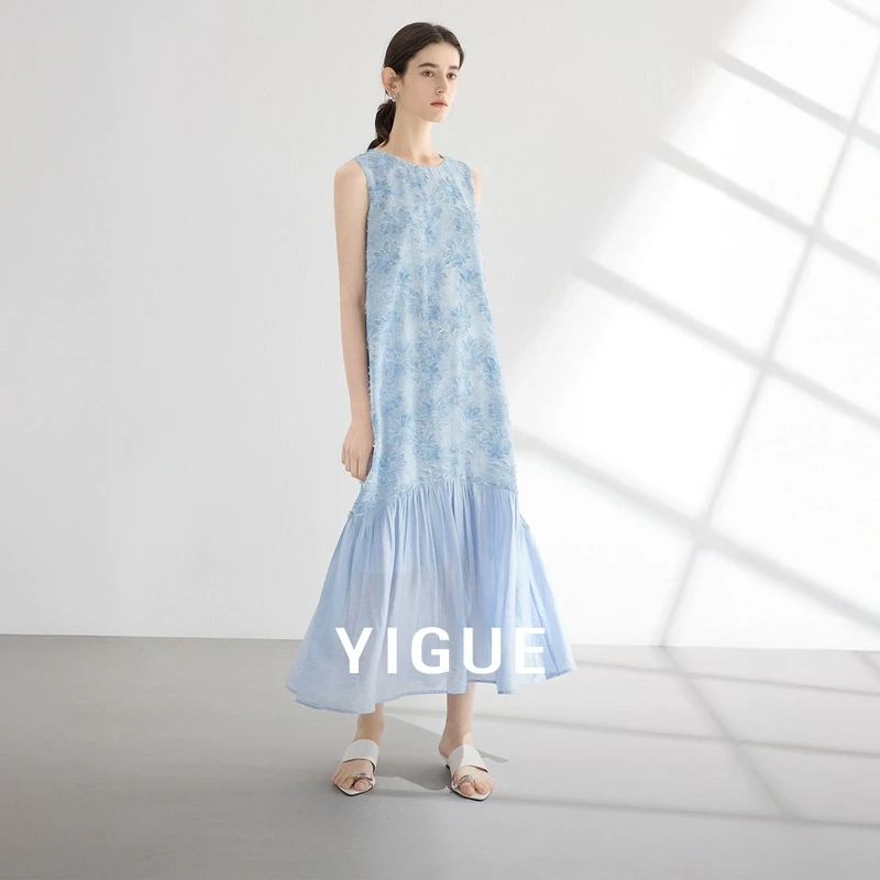 亦谷无袖连衣裙女装2025夏季新款流行爆款漂亮裙子G5SAL108-6