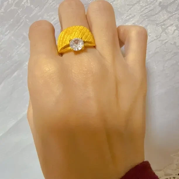 铜合金合成锆石戒指 指环轻奢网红ks带钻戒指رەڭئۆڭمەيدۇ