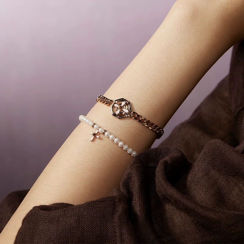 RiotLILY/艾特里里 铁合金石英石手链 灵运独角兽系列虎眼组合链