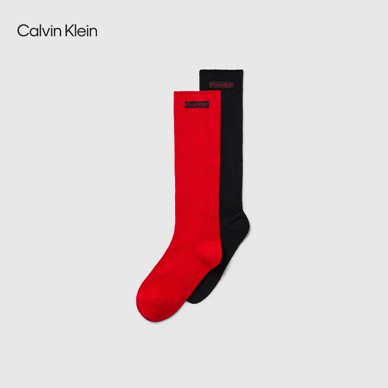 CK Jeans25男士两双装本命年简约休闲微弹中筒袜子礼物LS000374