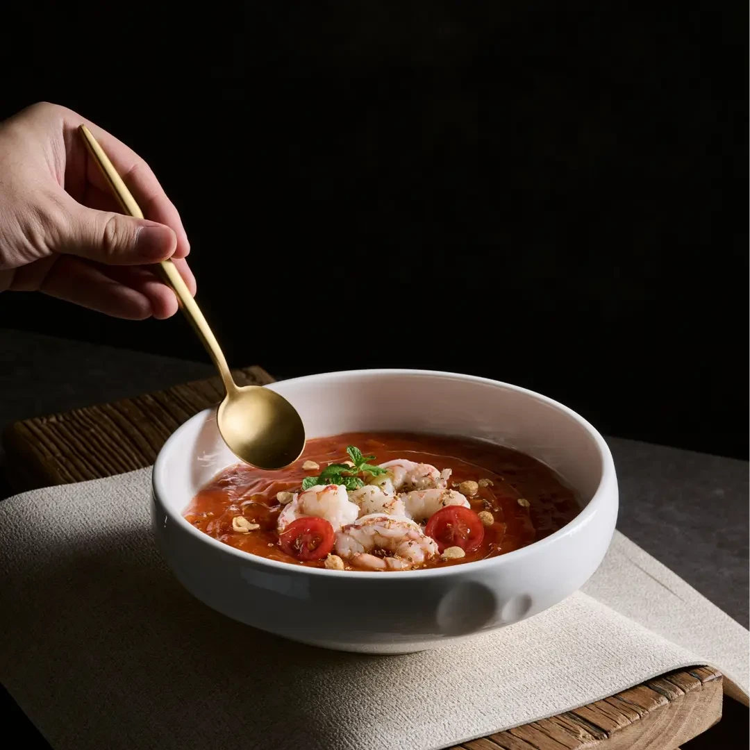 8英寸星辰螺纹碗高颜值螺蛳粉碗陶瓷鸡汤鱼汤家用菜汤碗沙拉碗