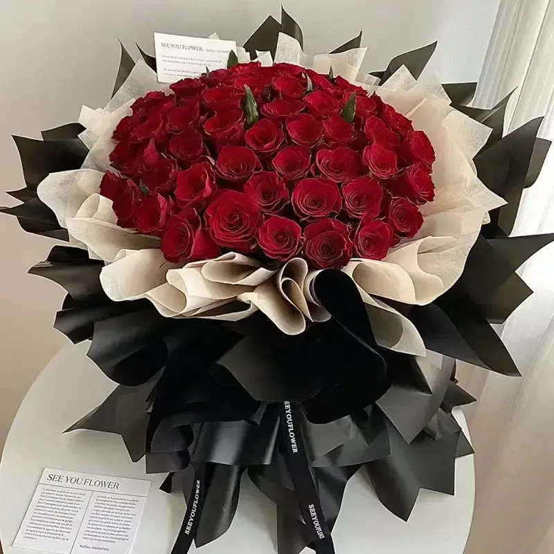 【我爱你】52朵红玫瑰花束七夕情人节全国同城配送鲜花生日表白