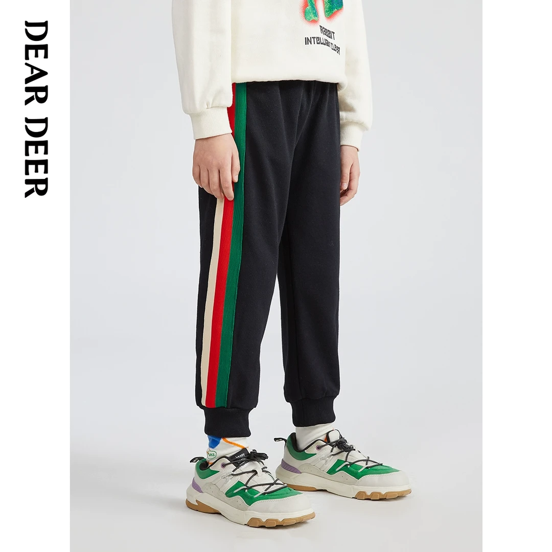 【直播清】迪迪鹿男大童春秋季运动裤新款休闲束脚裤C123111402