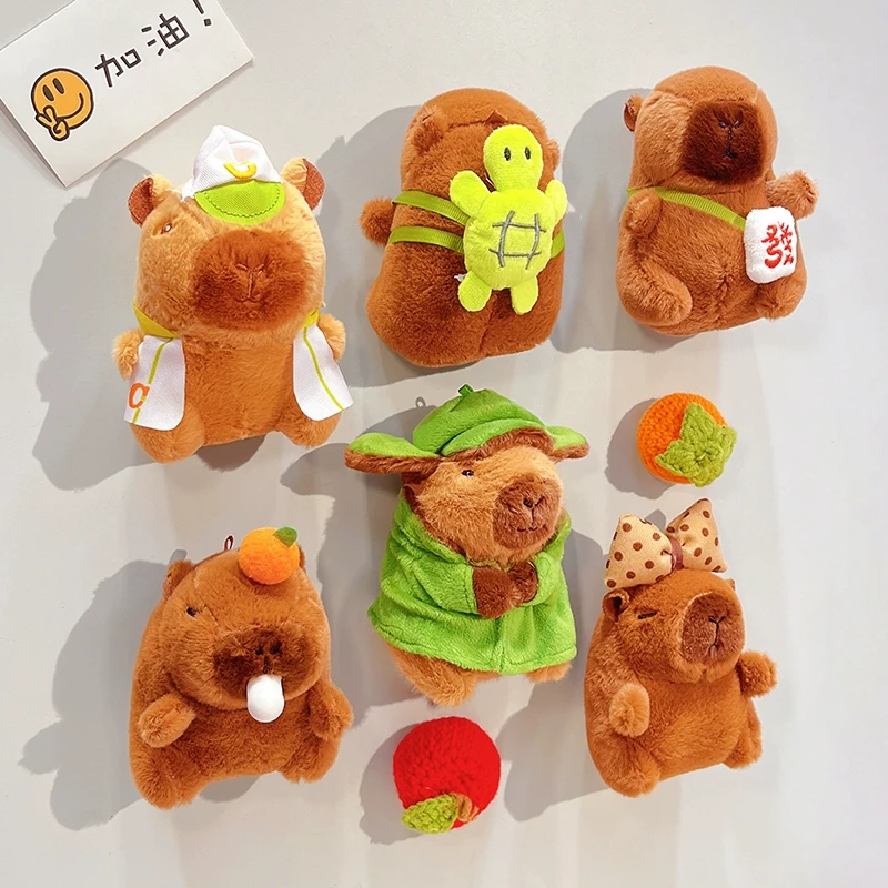 卡皮巴拉冰箱贴磁贴2025新款可爱卡通毛绒玩偶留言贴入户门装饰贴