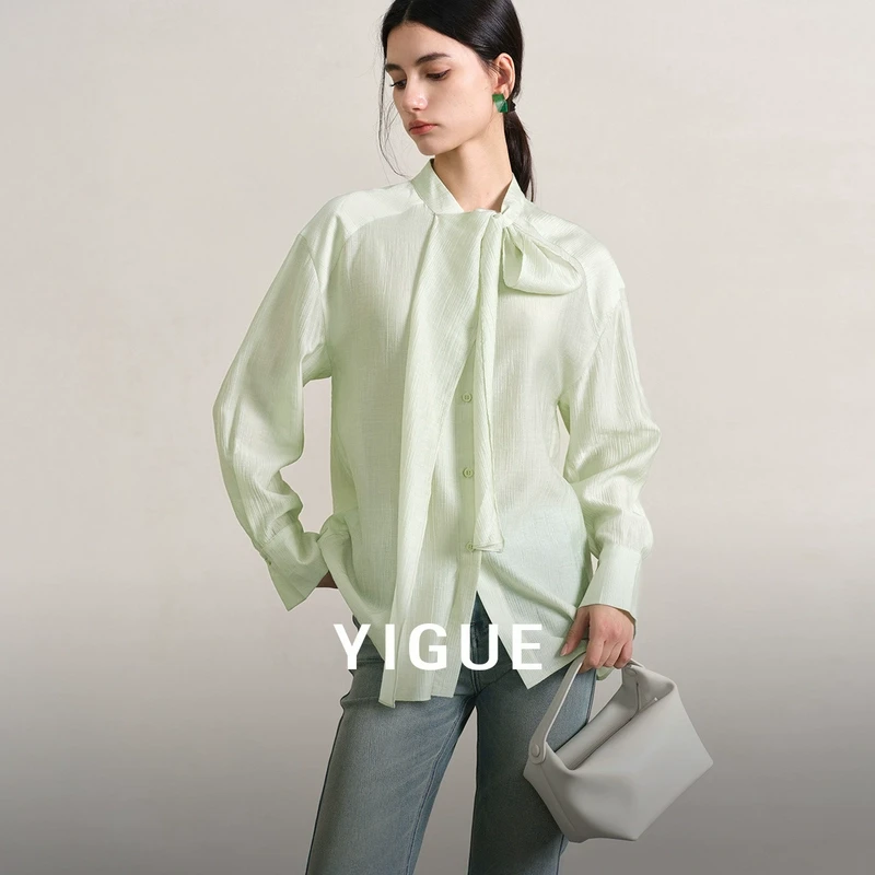 【新东方】亦谷长袖衬衫外套女装2025春季新款爆款小衫上衣G5CAC544
