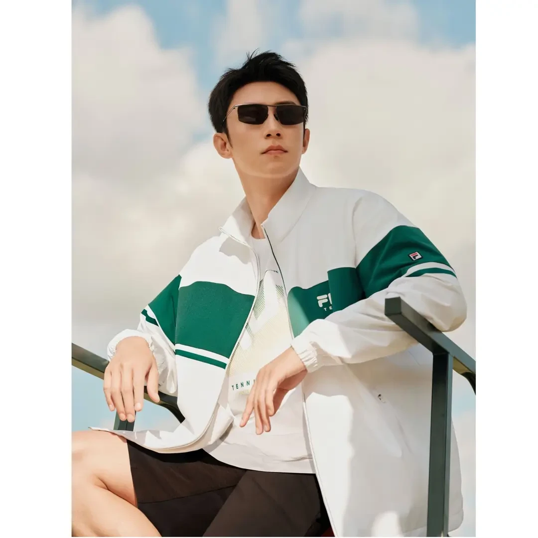Fila/斐乐新款男子春【黄景瑜同款专业网球】运动外套A11M523702F