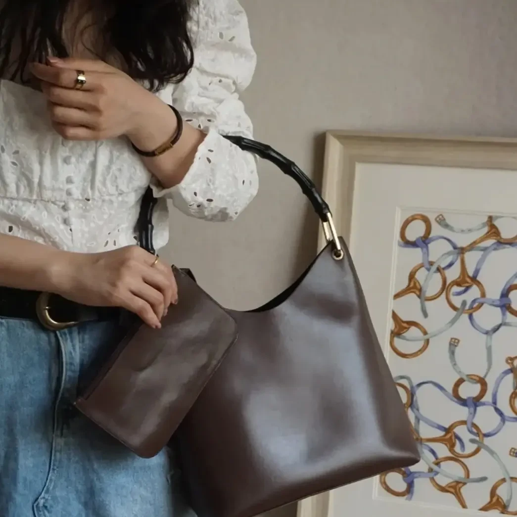 90新 GUCCI/古驰 Gucci 竹节腋下包2118