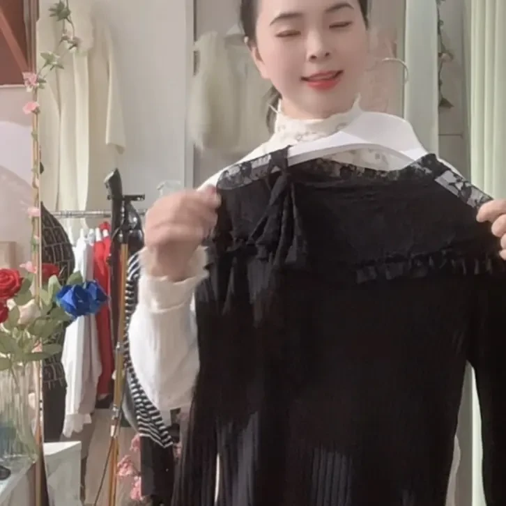 针织女常规袖长袖通勤风毛针织衫女装纯色设计师内搭