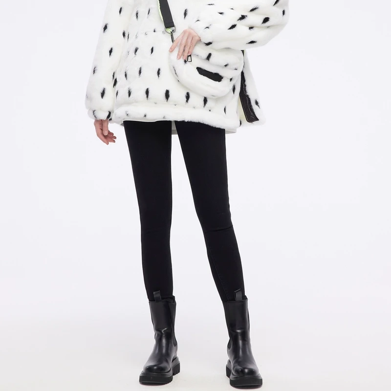 0321【金拐子专属】PHORM冬装新款深色牛仔裤女N10413156