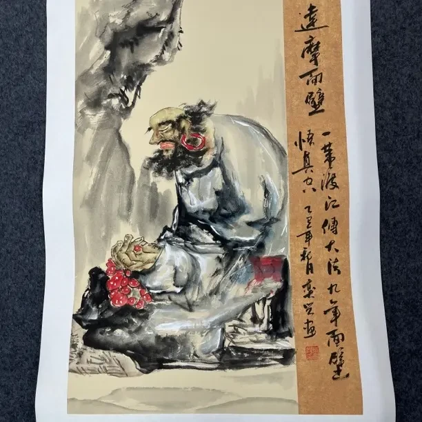 手绘国画作品茶室标配