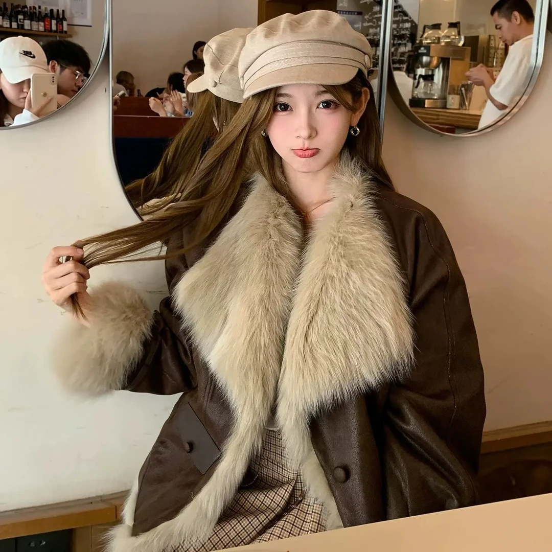 冬季新款美拉德轻奢气质鹅绒内胆外套女