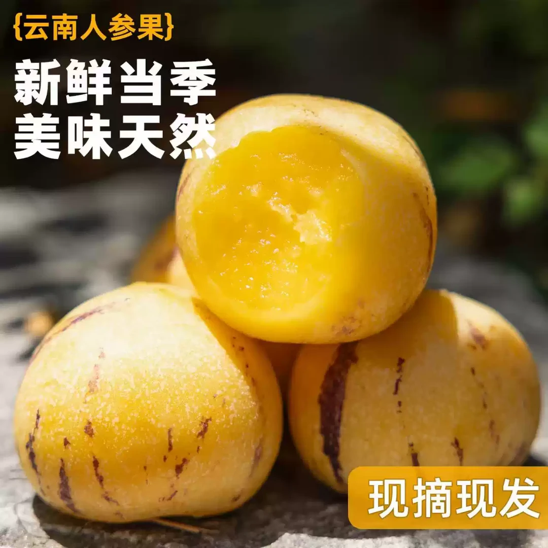 云南人参果新鲜树熟黄肉圆果清甜多汁应季水果孕妇水果