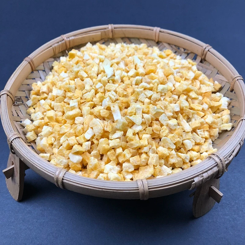 臻好恰冻干黄桃丁500g 酸甜可口工厂直销黄桃粒碎脆散装烘焙专用