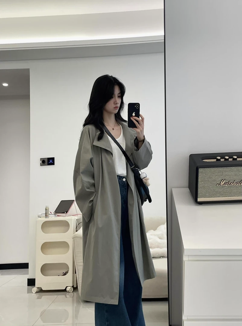 （非图片款）时尚显瘦风衣气质网红收腰英伦风韩版