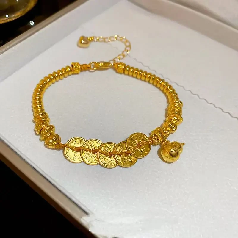 盘缠财源广进铜钱葫芦手链