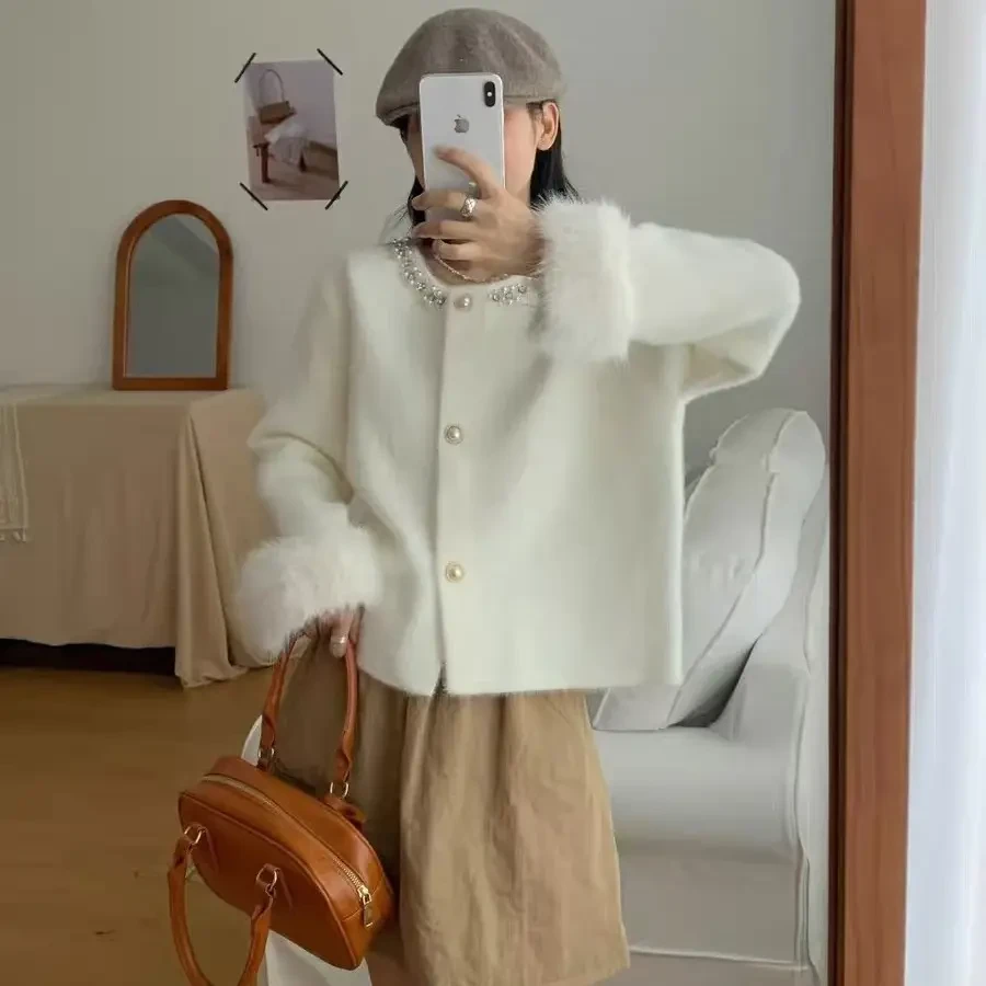 18号【现货】长袖女气质薄款短外套单排扣秋季百搭短款上衣