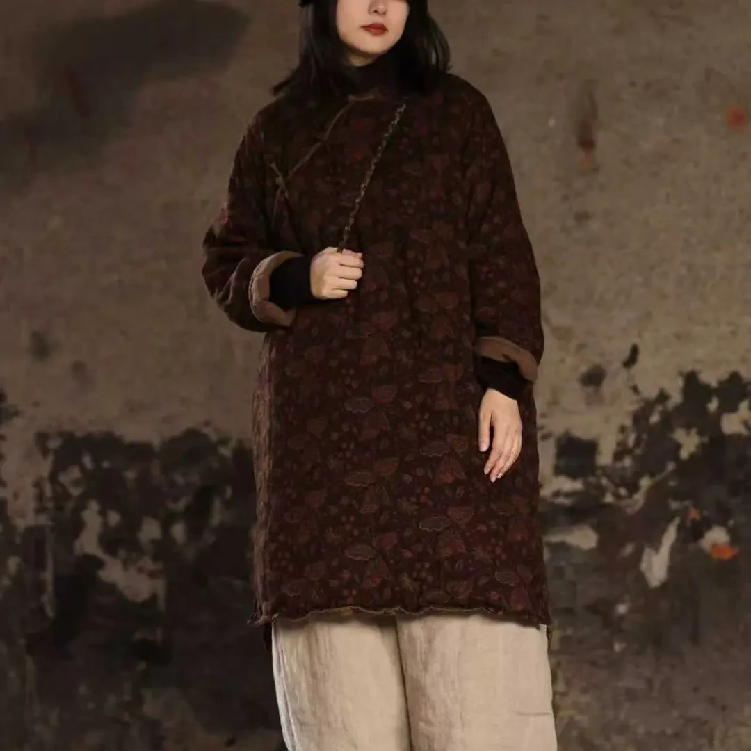 衣路～原创冬季复古盘扣棉衣39115（99公分胸围144）