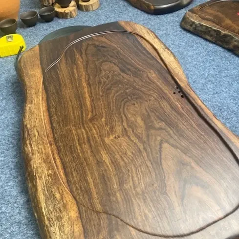 黑檀木实木简约复古款家用干湿两用茶盘