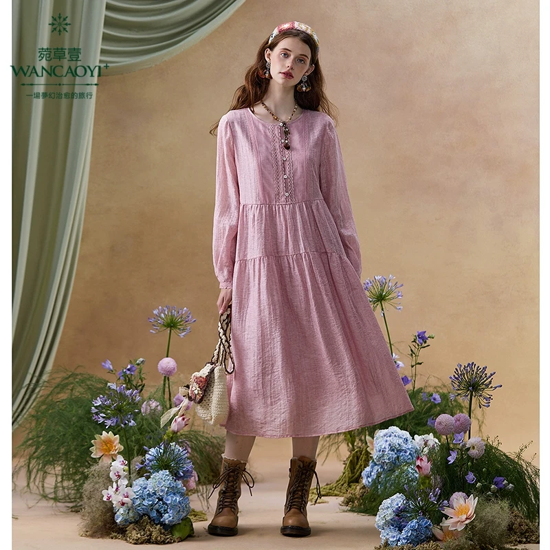 【商场同款】【情调文艺】菀草壹2025春季新款连衣裙Q29930511