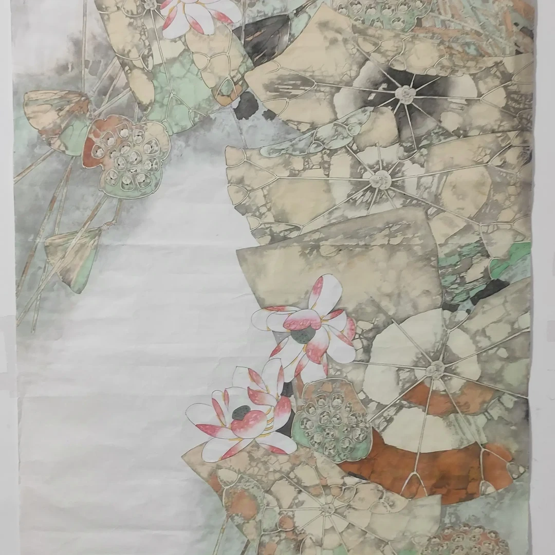 独特风格现代工笔花鸟画